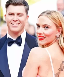 Scarlett Johansson And her Husband Paint by Number