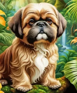 Shih Tzu Art Paint by Number