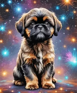 Shih Tzu Dog Paint by Numbers