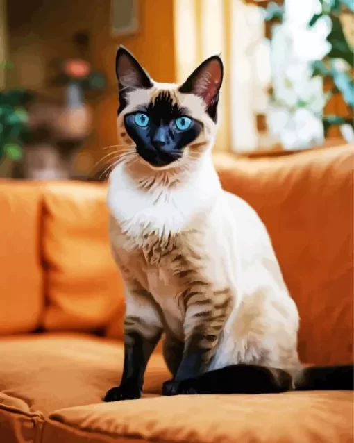 Siamese Cat Animal Paint by Number