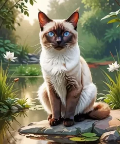 Siamese Cat Paint by Number