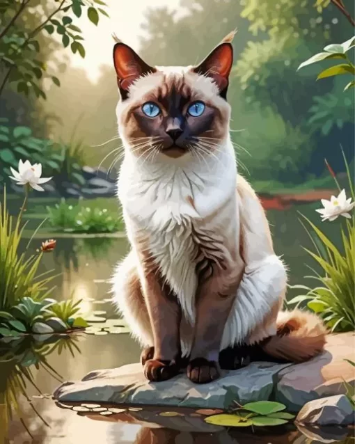 Siamese Cat Paint by Number