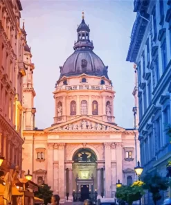 St Stephens Basilica in Budapest paint by numbers