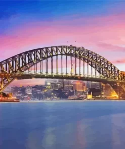 Sydney Harbour Bridge paint by numbers