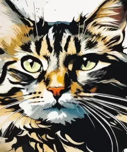 Tabby Cat Paint by Number