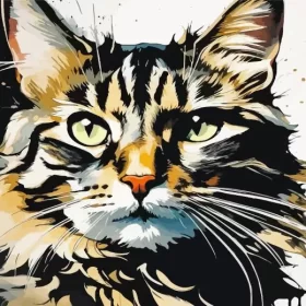 Tabby Cat Paint by Number