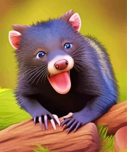 Tasmanian Devil Illustration Paint by Number