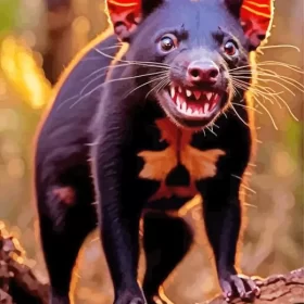 Tasmanian Devil Art Paint by Number