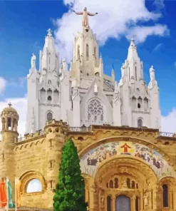 Tibidabo Mountain Paint by Numbers