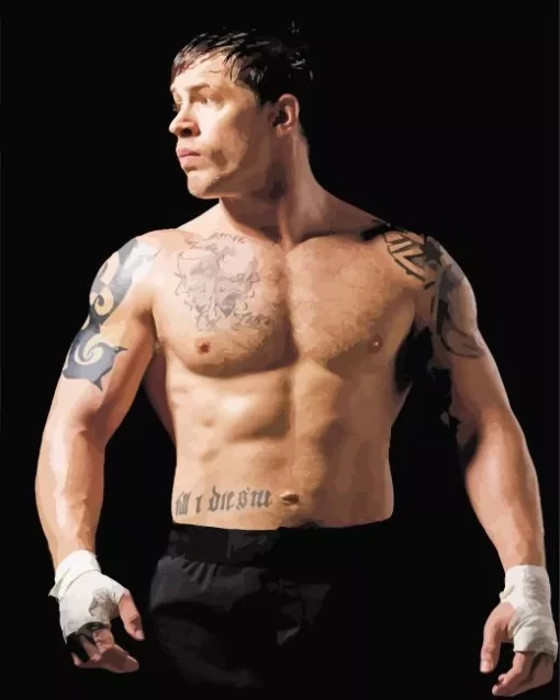 Tom Hardy Actor Paint by Number