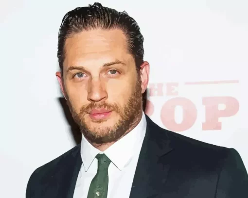 Tom Hardy Wearing A Suit Paint by Number