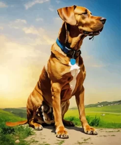 Vizsla Dog Paint by Numbers