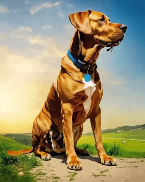 Vizsla Dog Paint by Numbers