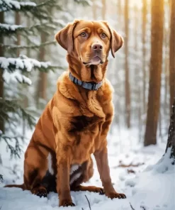 Vizsla In Forest Paint by Number