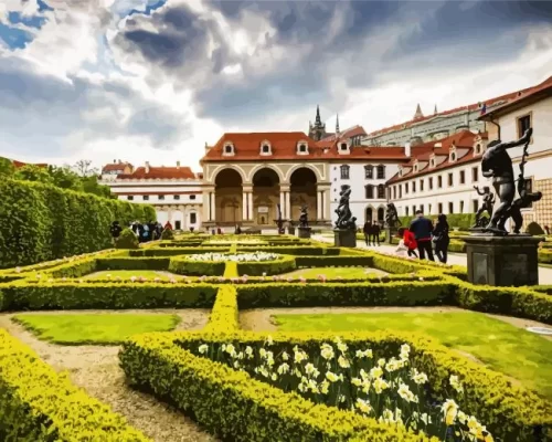 Wallenstein Garden prague paint by numbers