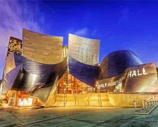 Walt Disney Concert Hall building paint by number