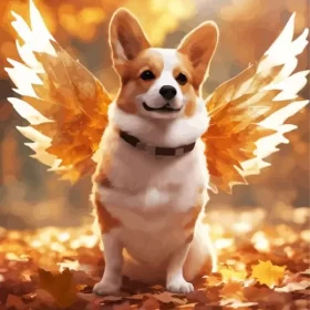 Welsh Corgi And Wings Paint by Number