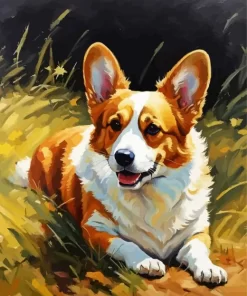 Welsh Corgi Animal Paint by Number