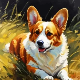 Welsh Corgi Animal Paint by Number