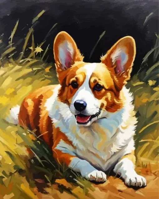 Welsh Corgi Animal Paint by Number