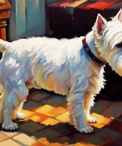 West Highland Terrier Art Paint by Number