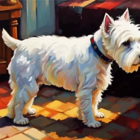 West Highland Terrier Art Paint by Number