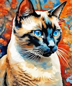 Siamese Cat Pet Paint by Number