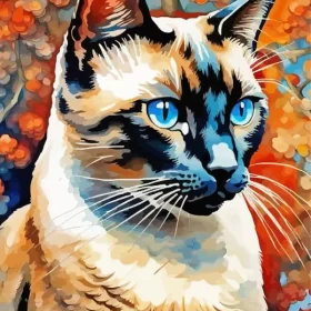 Siamese Cat Pet Paint by Number