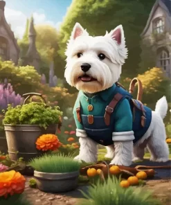 Adorable Westie Paint by Number