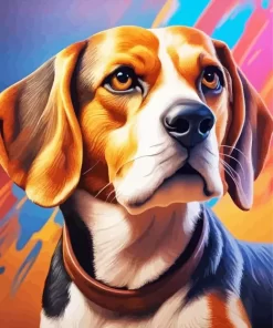 Aesthetic Beagle Dog Paint by Number