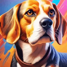 Aesthetic Beagle Dog Paint by Number