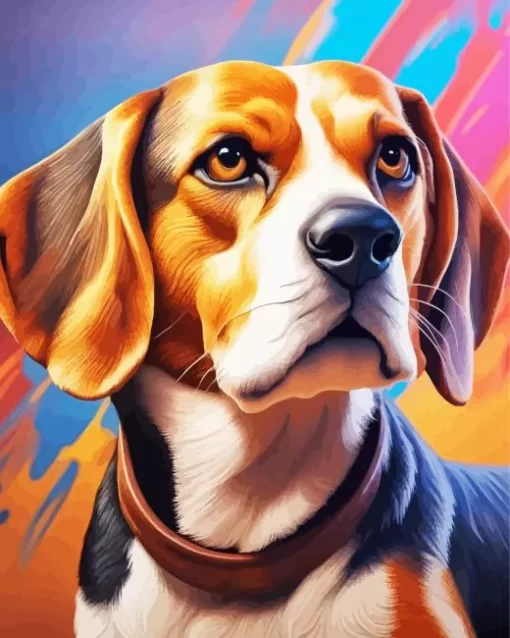 Aesthetic Beagle Dog Paint by Number