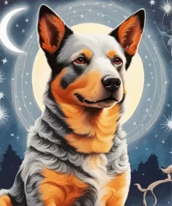 Australian Cattle Dog Animal Paint by Number