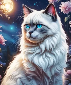 Aesthetic Birman Cat Paint by Number