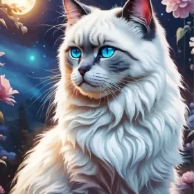 Aesthetic Birman Cat Paint by Number