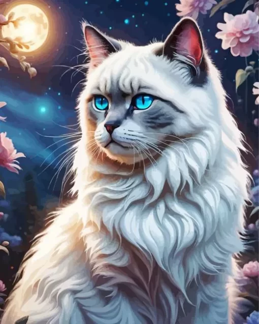 Aesthetic Birman Cat Paint by Number