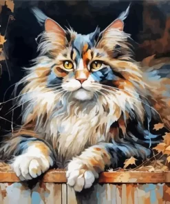 Aesthetic Calico Cat Paint by Number