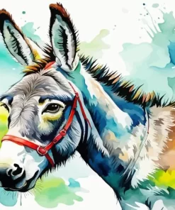 Aesthetic Donkey Art Paint by Number