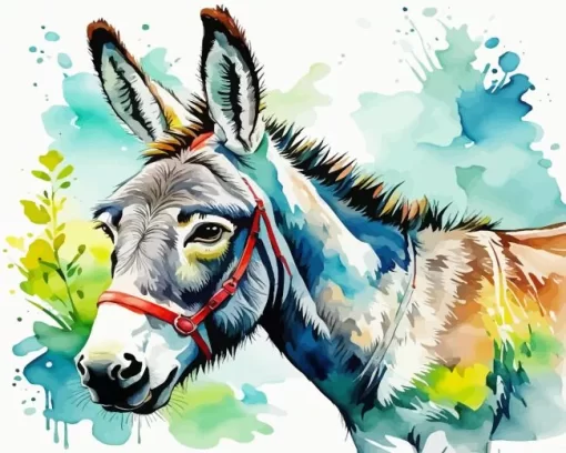 Aesthetic Donkey Art Paint by Number