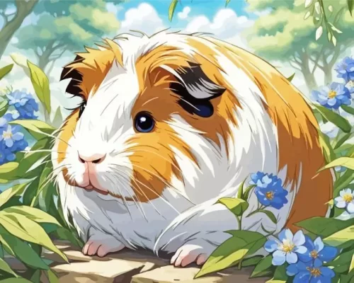 Aesthetic Guinea Pig Paint by Number