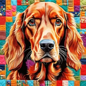 Aesthetic Irish Setter Art Paint by Number