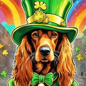 Aesthetic Irish Setter Paint by Number