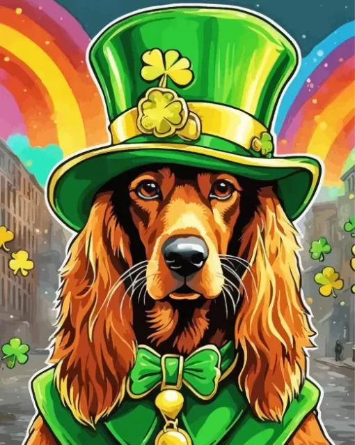 Aesthetic Irish Setter Paint by Number