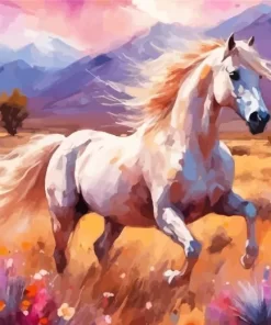 Aesthetic Palomino Horse Paint by Number