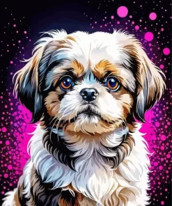 Aesthetic Shih Tzu Art Paint by Number