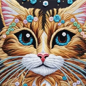 Aesthetic Tabby Cat Paint by Number