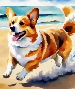 Aesthetic Welsh Corgi Puppy Paint by Numbers