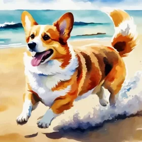 Aesthetic Welsh Corgi Puppy Paint by Numbers