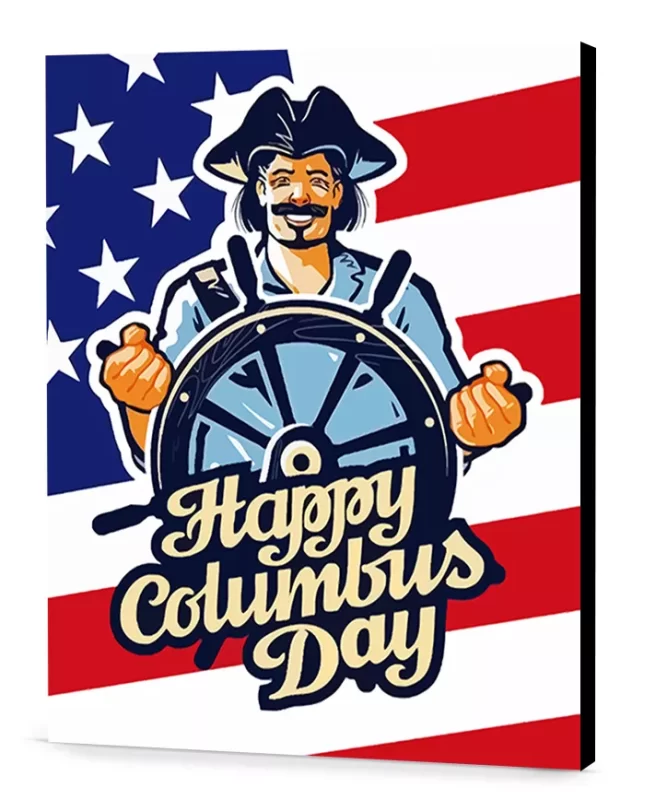 Aesthetic Columbus Day Art Columbus Day Paint by Numbers