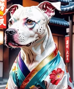 Asian Pit Bull Paint by Number